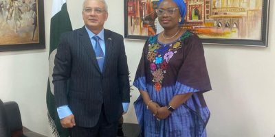 High Commissioner’s meeting with Mrs. Adenike Folasade Adeleke, Commissioner for Federal Affairs, Osun State, Abuja