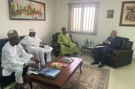 Courtesy call by President of CONSCCIMA, Mal. Dalhatu Abubakar attended by Dr. A.B. Hassan, 2nd Deputy President, CONSCCIMA with delegation.