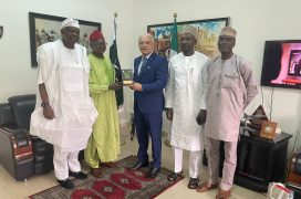 Courtesy call by President of CONSCCIMA, Mal. Dalhatu Abubakar attended by Dr. A.B. Hassan, 2nd Deputy President, CONSCCIMA with delegation.