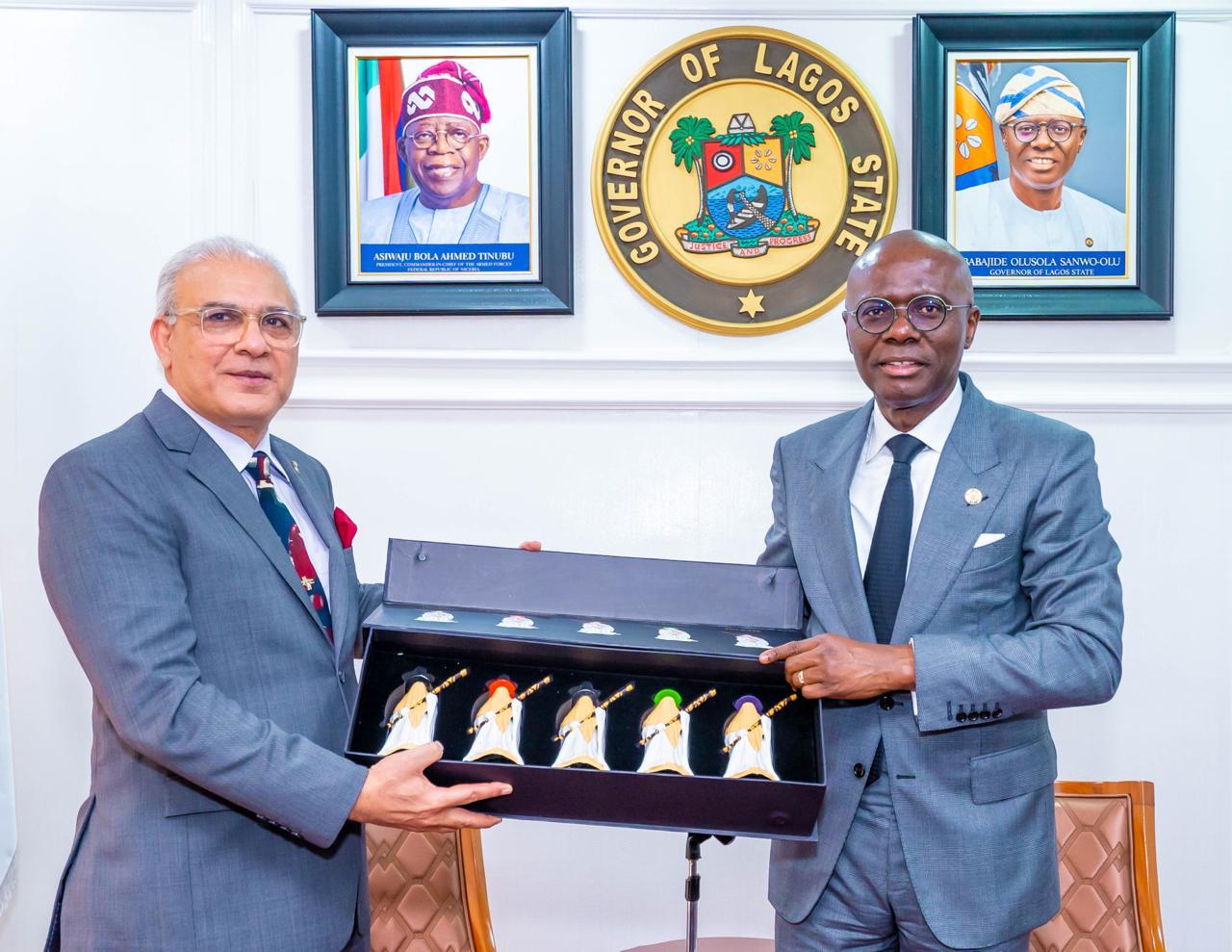 High Commissioner made a courtesy call to the Honourable Governor of Lagos State