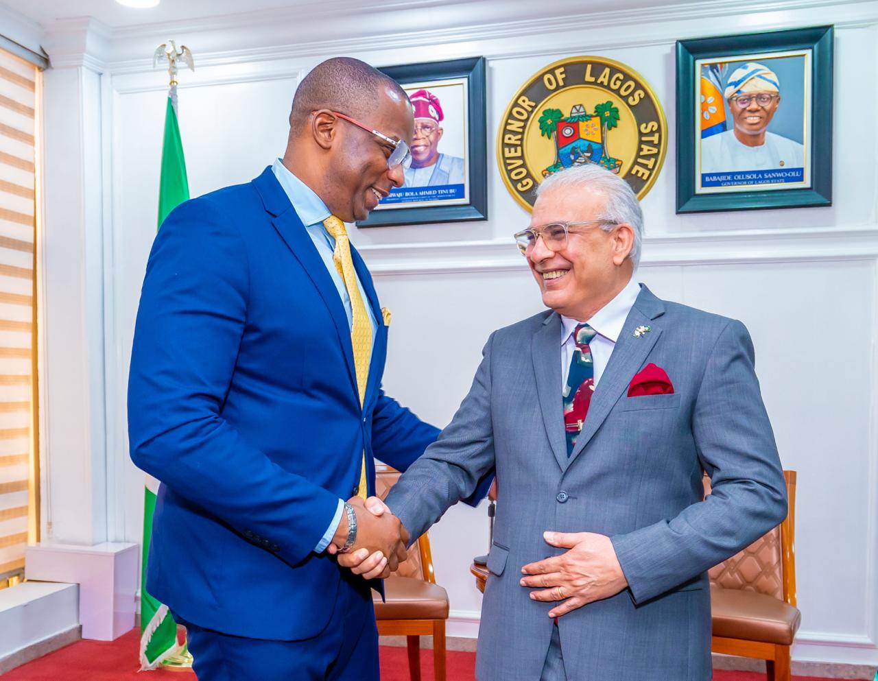 High Commissioner made a courtesy call to the Honourable Governor of Lagos State