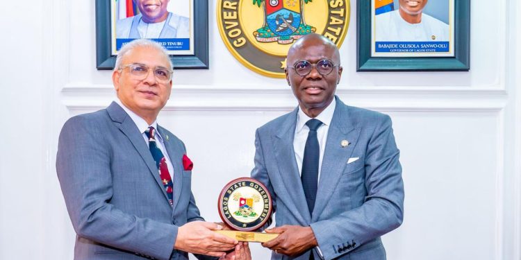 High Commissioner made a courtesy call to the Honourable Governor of Lagos State